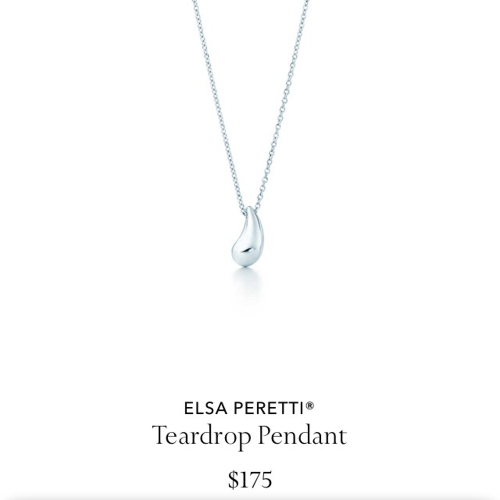 Tiffany Elsa Peretti Teardrop Pendant
